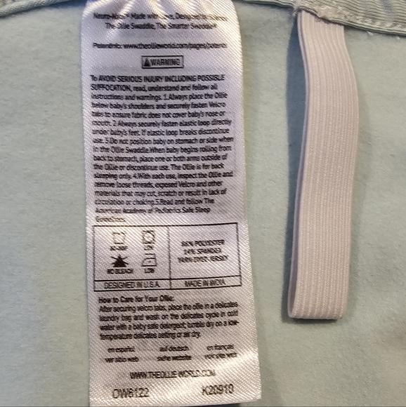 Ollie Swaddle- sky blue, barely used w/bag - Picture 2 of 9